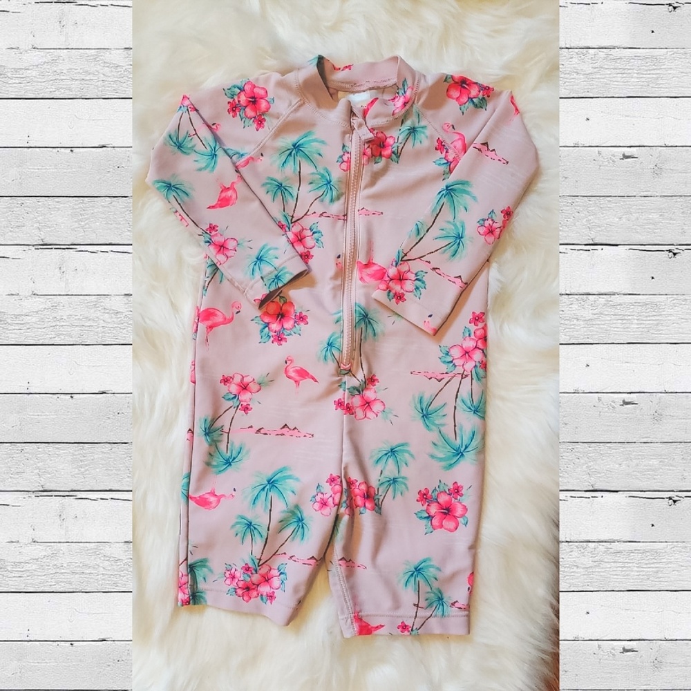 Baby girl long sleeve rashguard